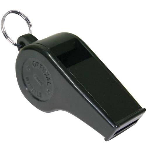 BLACK PLASTIC WHISTLE
