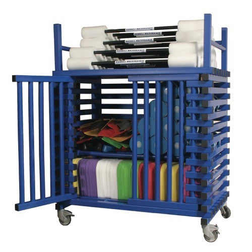 VENDIPLAS MOBILE STORAGE TROLLEY - BLUE (MEDIUM)