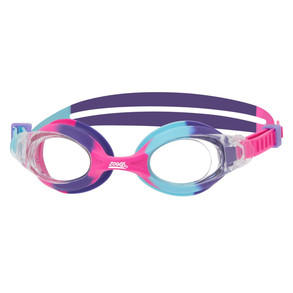 ZOGGS LITTLE BONDI GOGGLES - AQUA/PURPLE/CLEAR