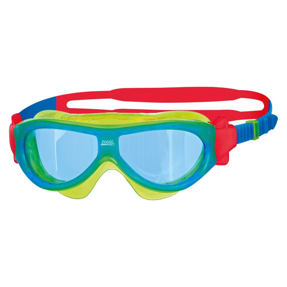 ZOGGS PHANTOM KIDS GOGGLE MASKS - BLUE/RED/TINT LENS