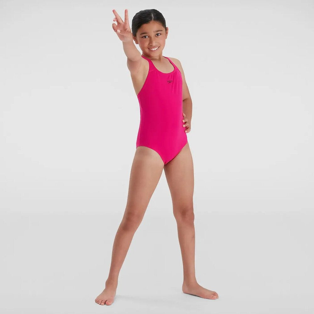 SPEEDO JUNIOR ECO ENDURANCE+ MEDALIST SWIMSUIT - PINK