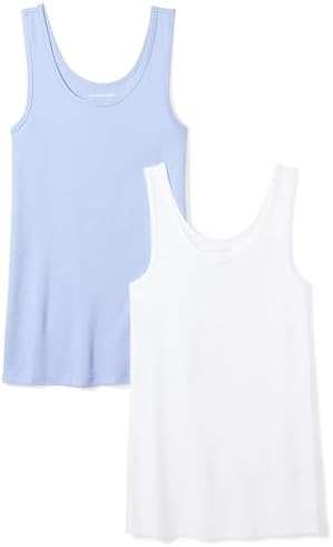 Amazon Essentials Women's Slim-Fit Vest, Pack of 2