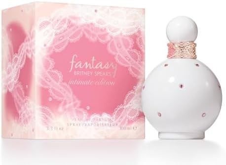 Britney Spears Fantasy Intimate Edition 100 ml – Eau de Parfum for Women – Floral Amber Gourmand Fragrance – Notes of Lychee, Brown Sugar and Jasmine – White Bottle