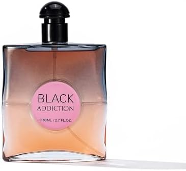 Black Addiction Eau de Parfum for Women – 80ml | Long Lasting Perfume with Jasmine &amp; Floral Notes | Elegant Fragrance Gift | Luxury Cologne for Women (Sweet)