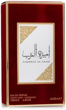 Asdaaf Ameerat Al Arab Eau de Parfum Spray for Women, 3.4 Ounce