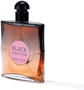 Black Addiction Eau de Parfum for Women – 80ml | Long Lasting Perfume with Jasmine &amp; Floral Notes | Elegant Fragrance Gift | Luxury Cologne for Women (Sweet)