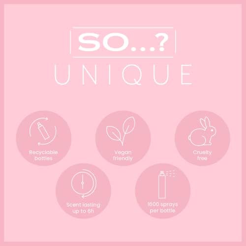 So…? Unique Womens Vanilla Candy Vegan Body Mist Fragrance Spray 150ml (Pack of 3)