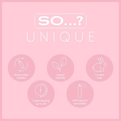 So…? Unique Womens Vanilla Candy Vegan Body Mist Fragrance Spray 150ml (Pack of 3)