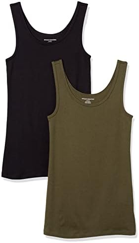 Amazon Essentials Women's Slim-Fit Vest, Pack of 2