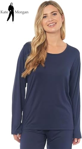 KATE MORGAN Ladies lightweight cosy pyjamas | Womens loungewear sets pjs | Nightwear Sleepwear for women