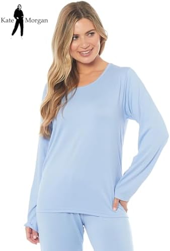 KATE MORGAN Ladies lightweight cosy pyjamas | Womens loungewear sets pjs | Nightwear Sleepwear for women