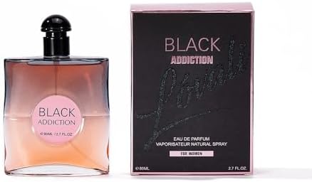 Black Addiction Eau de Parfum for Women – 80ml | Long Lasting Perfume with Jasmine &amp; Floral Notes | Elegant Fragrance Gift | Luxury Cologne for Women (Sweet)