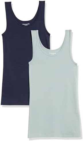 Amazon Essentials Women's Slim-Fit Vest, Pack of 2