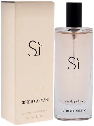 Giorgio Armani Si Eau De Perfume Spray Handbag Bottle, Fresh, 15 ml (Pack of 1)