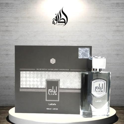 Lattafa Liam Grey Eau de Parfum Spray Unisex, 96g/100ml