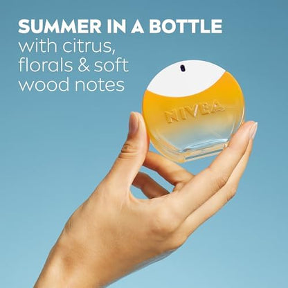NIVEA SUN Eau de Toilette (30ml), Perfume for Women, Fragrance with Fresh Green and Floral Notes, Lightweight Summer Scent, NIVEA Perfume with Suncream Scent