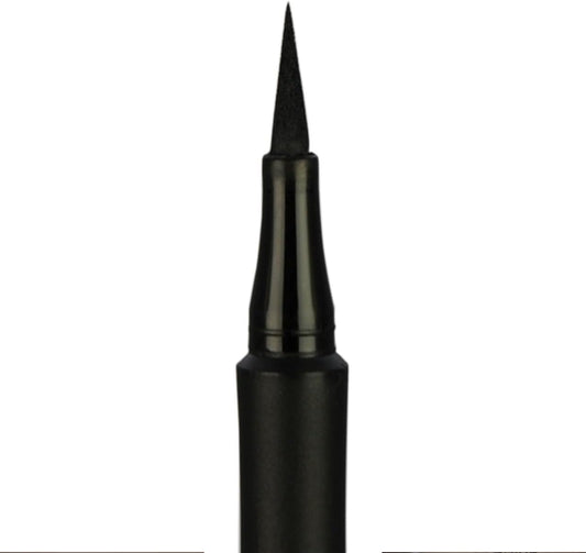 Technic Skinny Felt Tip Liquid Eyeliner - Black Precision Tip &amp; Soft Grip Pen For Long Lasting, Quick Flick Natural or Statement Looks - Suitable for Beginners - 1.5ml
