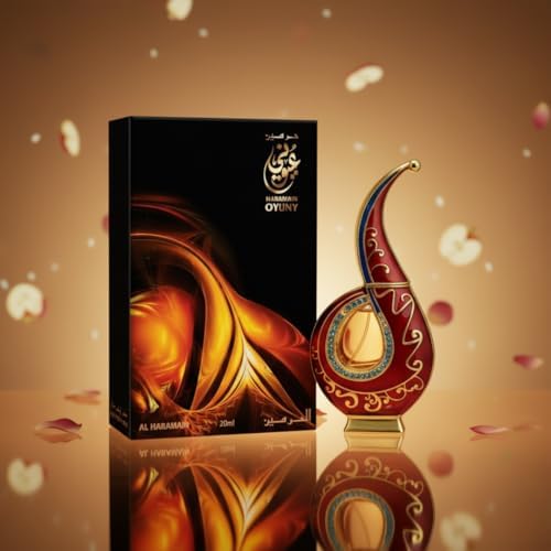 Al Haramain Oyuny 20ml Perfume Oil | Luxury Arabian Unisex Attar | Long-Lasting Alcohol-Free Fragrance | Fruity Floral Woody Oriental Scent for Men &amp; Women | Elegant Gift Choice