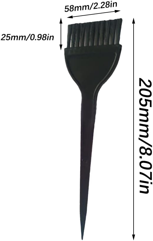 Hair Coloring Brush, 2 Pieces Hair Coloring Brushes, Hair Dye Brush, Dyeing Tools, for DIY hair dyeing in salon and at home（20cm x 6cm)