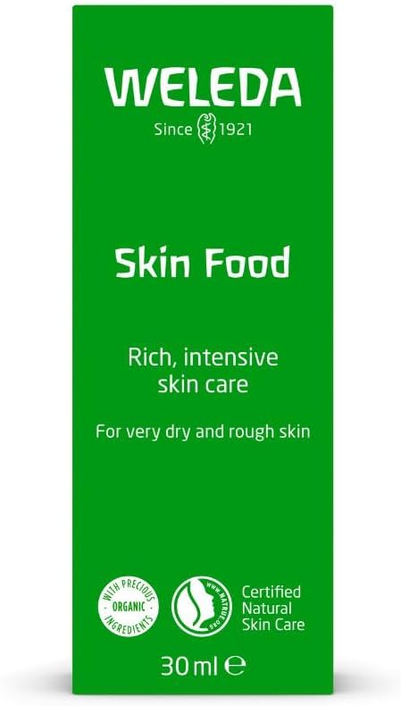 Weleda Skin Food, Dry Skin Moisturiser, Moisturising Cream &amp; Primer, Face &amp; Body, For Men &amp; Women, Multiple Uses, 100% Certified Natural, Organic, 30ml