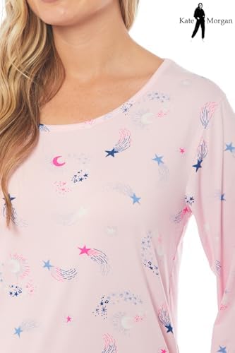 KATE MORGAN Ladies lightweight cosy pyjamas | Womens loungewear sets pjs | Nightwear Sleepwear for women