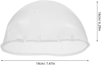 Healeved Highlighting Cap with Hook Hair Dye Hat with Cross Holes Elastic Design for Even Coloring Reusable Hair Highlight Kit for Home Salon Use