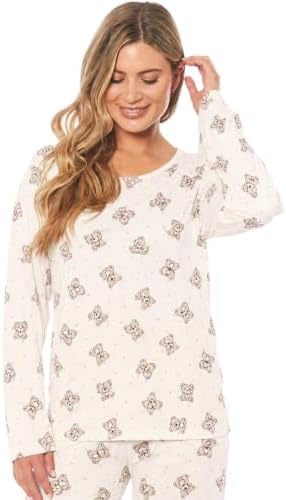 KATE MORGAN Ladies lightweight cosy pyjamas | Womens loungewear sets pjs | Nightwear Sleepwear for women