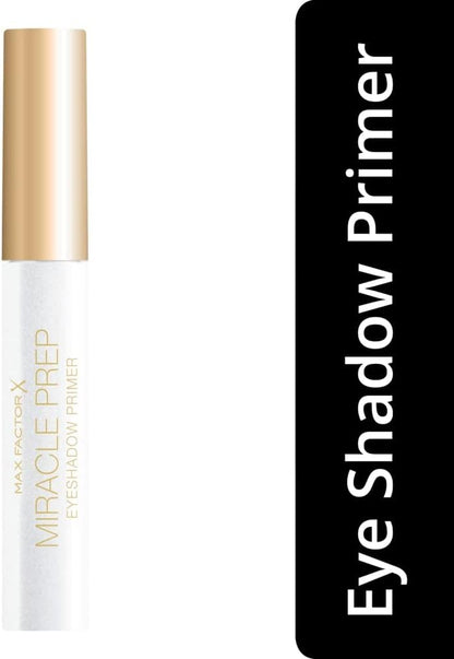 Max Factor Miracle Prep Eyeshadow Primer, Universal Shade, Long-lasting Formula For All Skin Tones, 6 ml, transparent, (Pack of 1), 33250063000