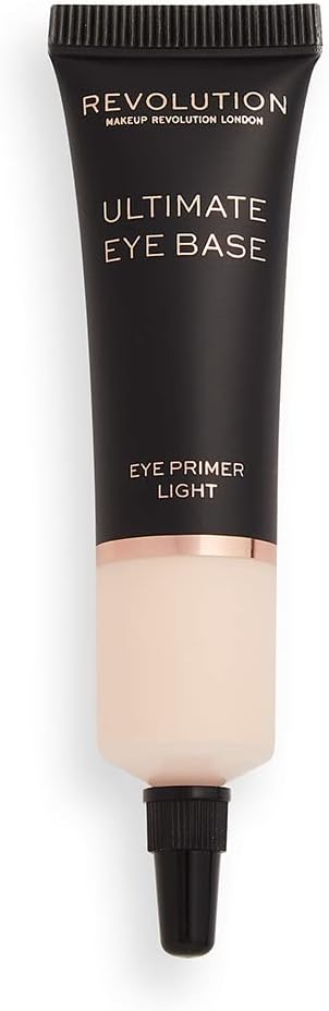 Makeup Revolution Ultimate Eye Base, Long Lasting Eye Primer For All Day Wear, Light, 15 ml