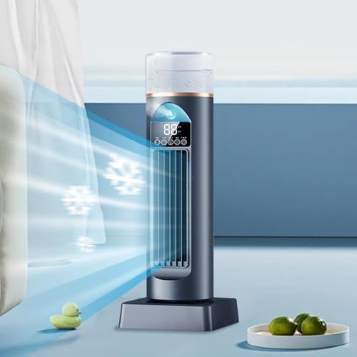Tower Fan with Remote for Bedroom, 35cm Standing Cooling Fans that Blow Cold Air, Cooler Fan with Timer, Adjustable Speeds, 3 Modes for Home, Office