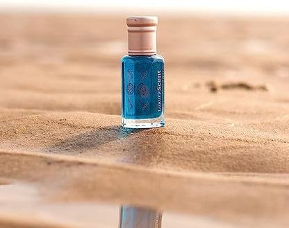 Perfume Oil Ocean Cedar 6ml Roll-On by Luxury Scent – Long Lasting Alcohol-Free Unisex Attar with Clean Fresh Musky Floral Arabian Inspired Notes, Travel Size Body Oil Fragrance for Men &amp; Women