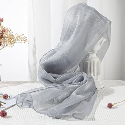 Jeffdad Women Shawls Scarf Soft Fashion Silky Satin Shawls for Bridal Bridesmaid Wedding Evening Party Formal Ball Scarves