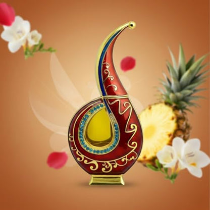 Al Haramain Oyuny 20ml Perfume Oil | Luxury Arabian Unisex Attar | Long-Lasting Alcohol-Free Fragrance | Fruity Floral Woody Oriental Scent for Men &amp; Women | Elegant Gift Choice