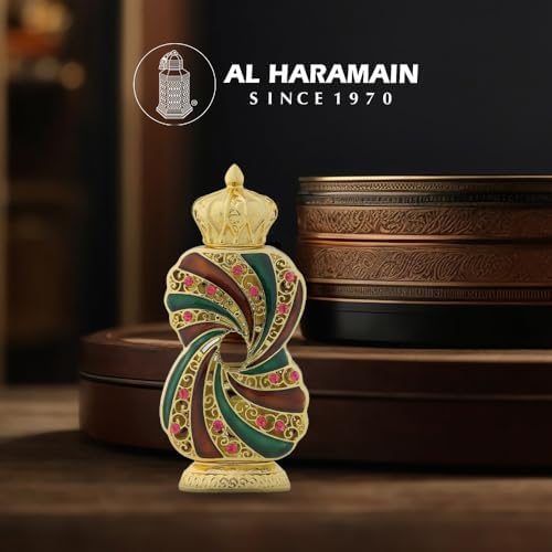 Al Haramain Tanasuk Perfume Oil - 12 ml | Amber Vanilla Perfume For Women and Men Attar Oil | Concentrated Perfume Oil With Amber Vanilla Fragrance