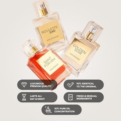 Baccarat Rough 540 - Inspired by Alternative Perfume, Extrait De Parfum, Luxurious Roulette 540, Long Lasting Fragrance for Men &amp; Women - Roulette 540 (50ml)