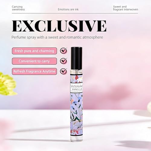 Premium Women's Perfume Gift Set - Perfume Gift Set, 5x10ml Long Lasting Eau De Parfum, Sweet Floral &amp; Fruity Scent, Travel Portable Perfume for Her, Mum, Birthday, Valentine's Day Gifts