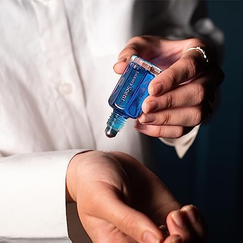 Perfume Oil Ocean Cedar 6ml Roll-On by Luxury Scent – Long Lasting Alcohol-Free Unisex Attar with Clean Fresh Musky Floral Arabian Inspired Notes, Travel Size Body Oil Fragrance for Men &amp; Women