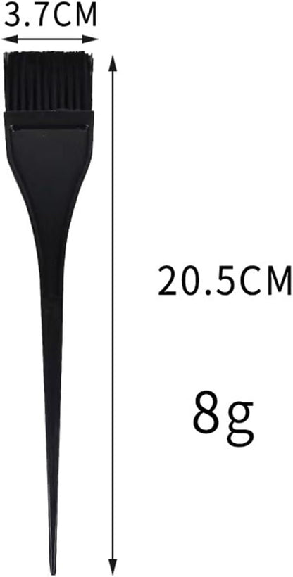 2Pcs Hair Dye Brush, Nylon Bristle Dyeing Comb Applicator Tools for Even Application in DIY Hair Colouring at Salon and Home (Black)