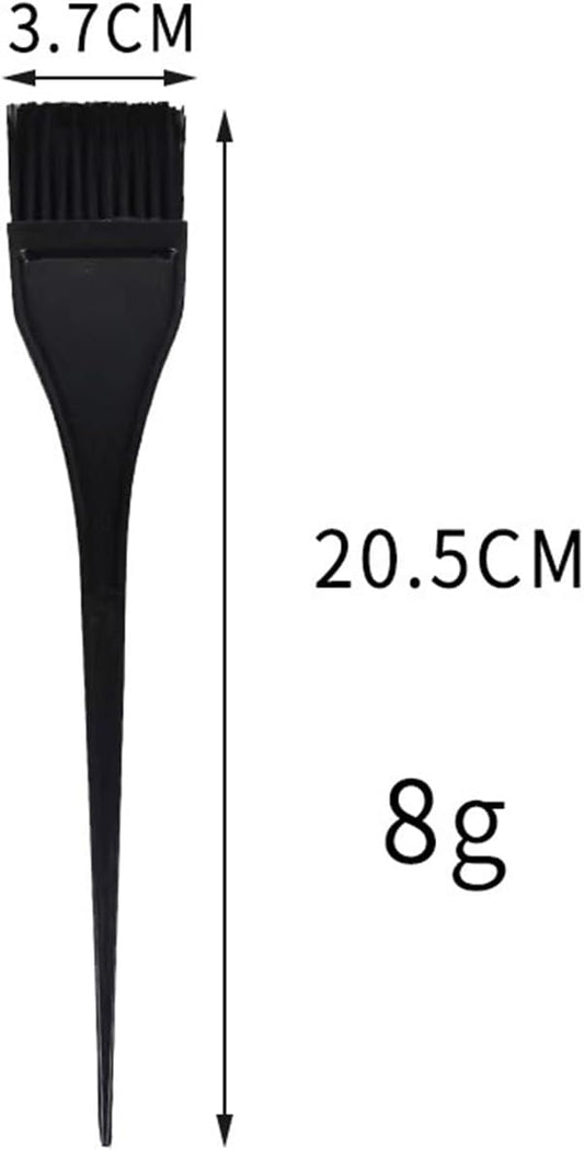 2Pcs Hair Dye Brush, Nylon Bristle Dyeing Comb Applicator Tools for Even Application in DIY Hair Colouring at Salon and Home (Black)