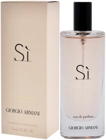 Giorgio Armani Si Eau De Perfume Spray Handbag Bottle, Fresh, 15 ml (Pack of 1)