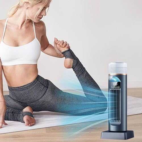 Tower Fan with Remote for Bedroom, 35cm Standing Cooling Fans that Blow Cold Air, Cooler Fan with Timer, Adjustable Speeds, 3 Modes for Home, Office