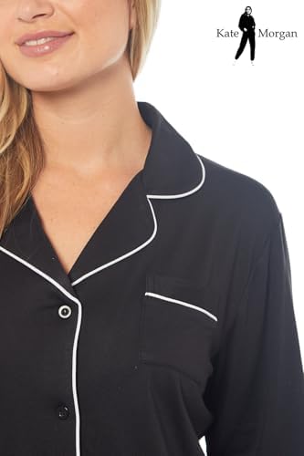 KATE MORGAN Ladies lightweight cosy pyjamas | Womens loungewear sets pjs | Nightwear Sleepwear for women