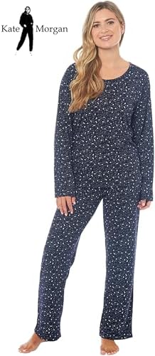 KATE MORGAN Ladies lightweight cosy pyjamas | Womens loungewear sets pjs | Nightwear Sleepwear for women