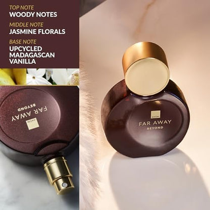 Avon Far Away Beyond Parfum 50ml | Oriental and Gourmand Notes | Long Lasting Scent | Perfect for Any Occasion | Cruelty Free