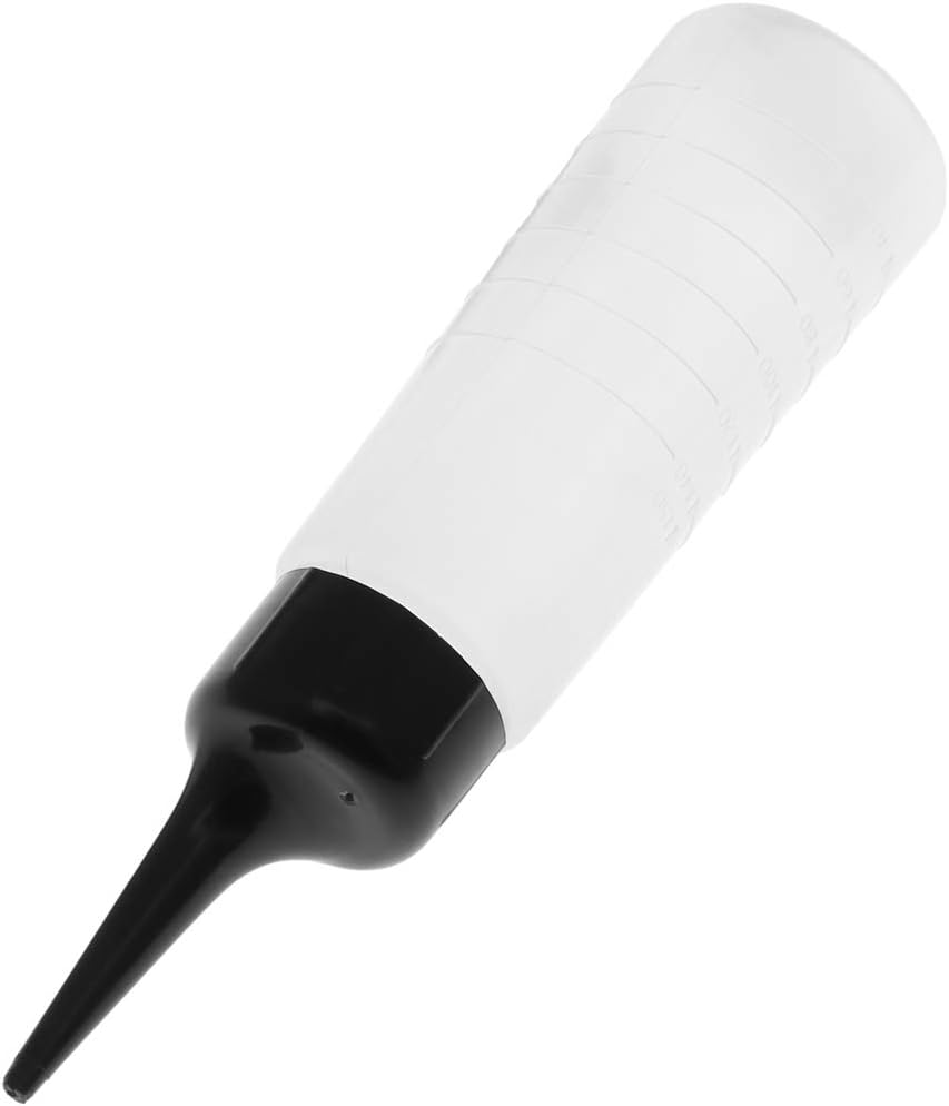 Healifty 150ml Empty Hair Dye Bottle Angle Tipped Hair Coloring Bottle Salon Tint Bleach Applicator Barber Washing Container