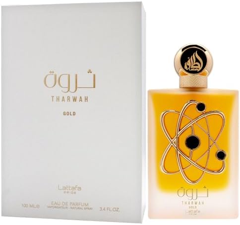 Lattafa Pride Tharwah Gold 100ml Eau De Parfum – Elegant Unisex Floral Amber Perfume with Vanilla &amp; Amber