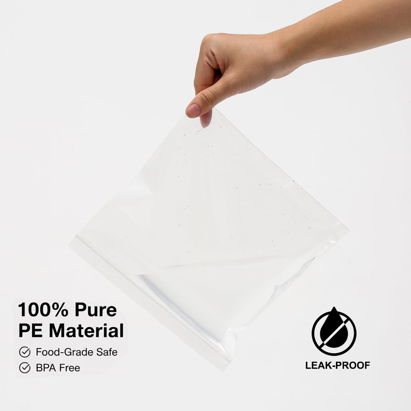 Airport Security Liquids Bags, 6 Pack 20 x 20cm Airline Approved Clear Bags for Hand Luggage
