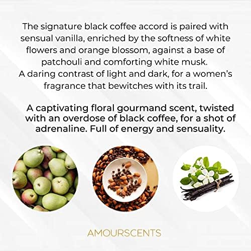Amour Scents - Black Opiem - Midnight Guilt Extrait De Parfum - Women's Long-Lasting Dupe Perfume - Alternative Fragrances for Lasting Allure and Sensuous Appeal - (50ml)