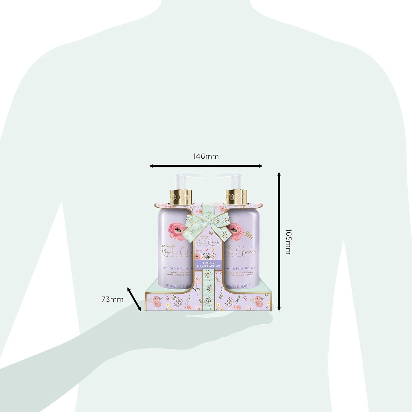 Baylis &amp; Harding Royale Garden Lavender &amp; Rosehip Tea Luxury Hand Care Gift Set (Pack of 1) - Vegan Friendly