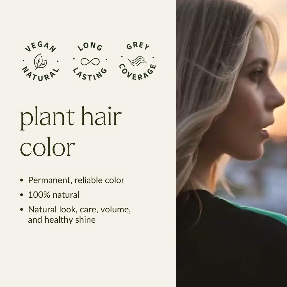 khadi BERLIN BLONDE Natural Hair colour - colours your hair in an ashy-cool blonde shade - plant hair colour - 100% plant-based, natural &amp; vegan - 100g